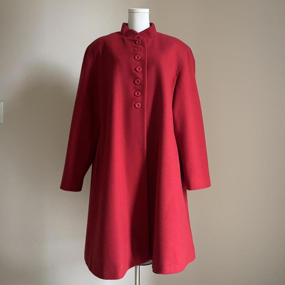 vintage benard holtzman wool red coat